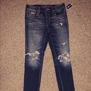 American Eagle Button Fly High Waist Jeans